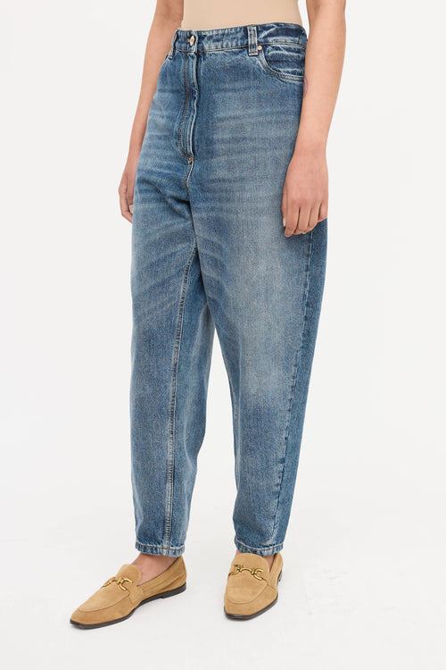 Brunello Cucinelli Medium Wash Barrel Jeans