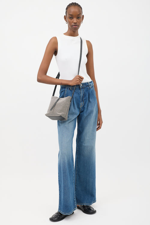 Brunello Cucinelli Monili Crossbody Bucket Bag