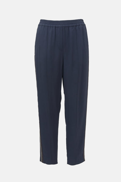 Brunello Cucinelli Monili Pintuck Track Pant
