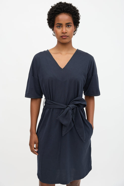 Brunello Cucinelli Monili Belted T-Shirt Dress
