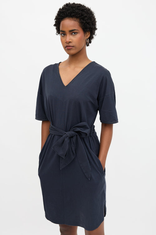 Brunello Cucinelli Monili Belted T-Shirt Dress
