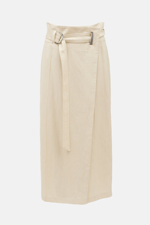 Brunello Cucinelli Monili Wrap Skirt