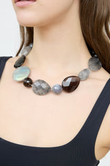 Brunello Cucinelli Gemstone Tie Necklace