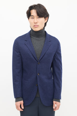 Brunello Cucinelli Navy Cashmere Blazer