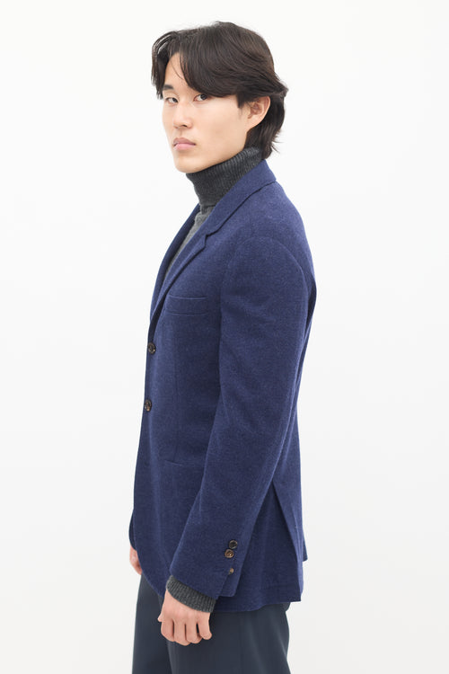 Brunello Cucinelli Navy Cashmere Blazer