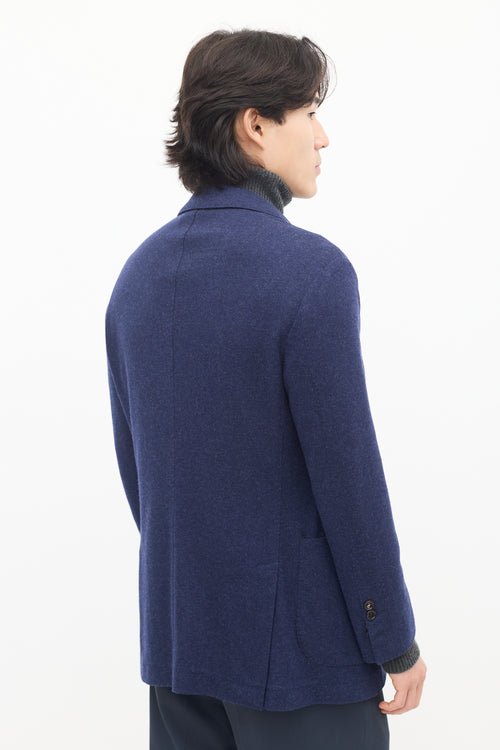 Brunello Cucinelli Navy Cashmere Blazer