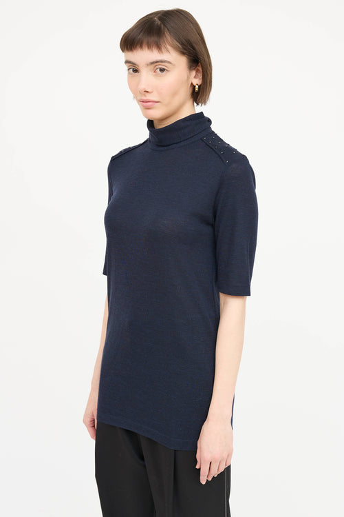 Brunello Cucinelli Wool Studded Top