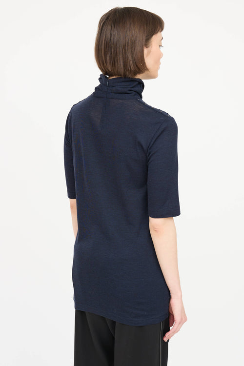 Brunello Cucinelli Wool Studded Top