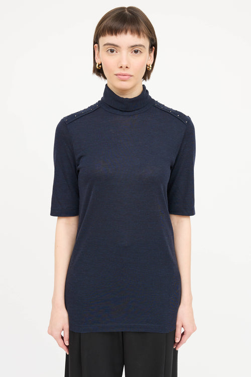 Brunello Cucinelli Wool Studded Top