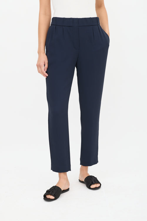 Brunello Cucinelli Navy Tapered Trouser