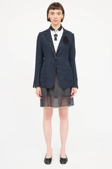 Brunello Cucinelli Cotton Monili Embellished Blazer
