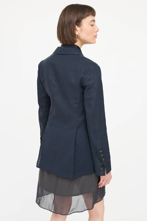 Brunello Cucinelli Cotton Monili Embellished Blazer