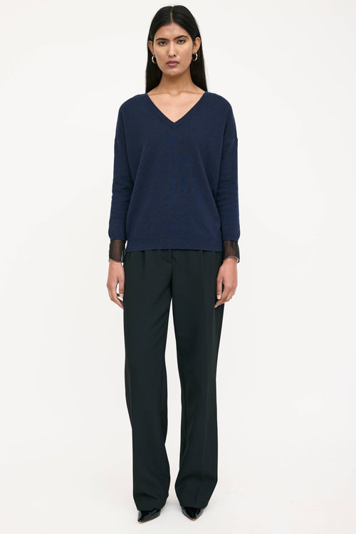 Brunello Cucinelli Cashmere Knit V-Neck Sweater