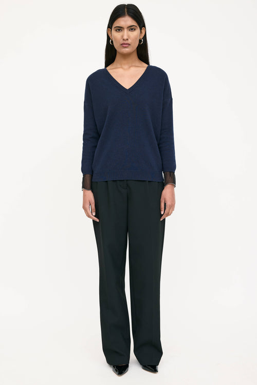 Brunello Cucinelli Cashmere Knit V-Neck Sweater