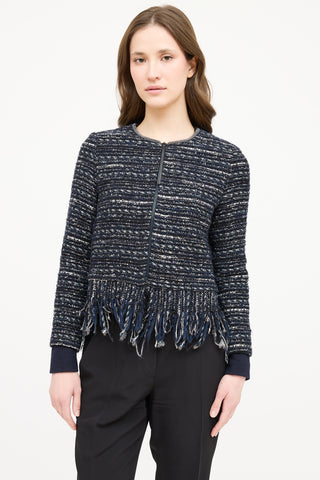 Fabiana Filippi Tweed Fringe Blazer