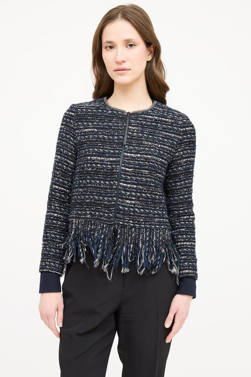 Fabiana Filippi Tweed Fringe Blazer
