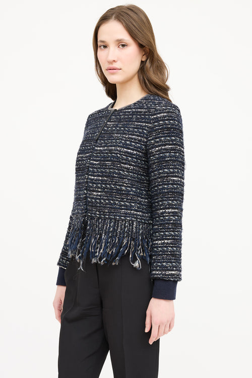 Fabiana Filippi Tweed Fringe Blazer