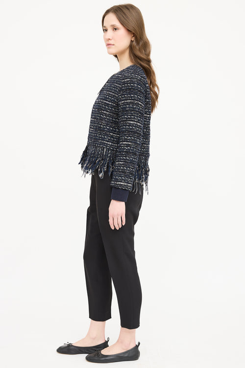 Fabiana Filippi Tweed Fringe Blazer