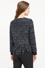 Fabiana Filippi Tweed Fringe Blazer