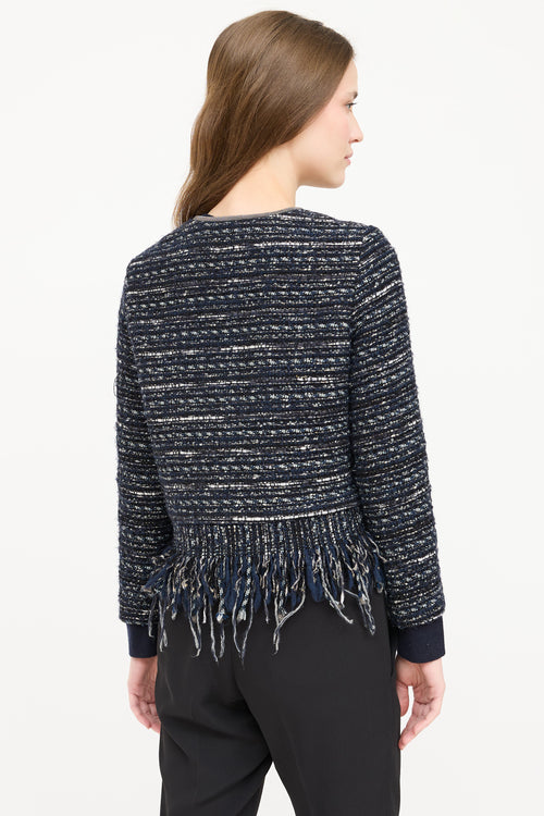 Fabiana Filippi Tweed Fringe Blazer