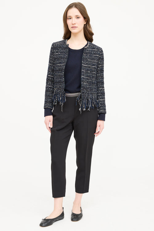 Fabiana Filippi Tweed Fringe Blazer