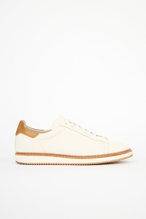 Brunello Cucinelli Pebbled Leather Sneaker