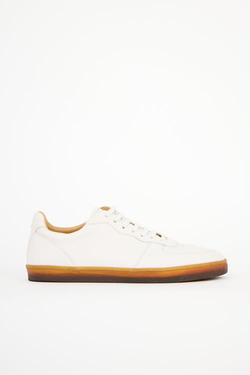 Brunello Cucinelli Pebbled Leather Sneaker
