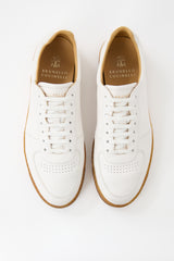 Brunello Cucinelli Pebbled Leather Sneaker