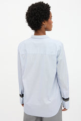Brunello Cucinelli Pinstripe Monili Shirt