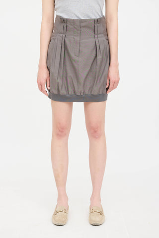Pleated Mini Skirt