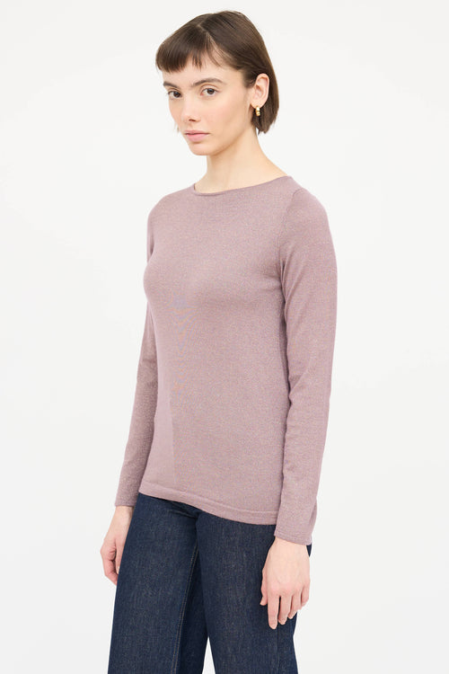 Brunello Cucinelli Cashmere Sparkly Top