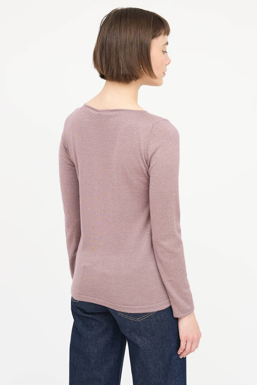 Brunello Cucinelli Cashmere Sparkly Top