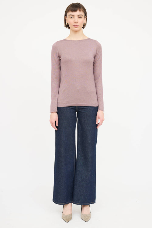 Brunello Cucinelli Cashmere Sparkly Top