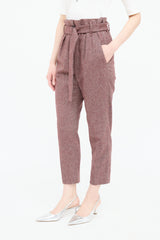 Brunello Cucinelli Wool Belted Pants
