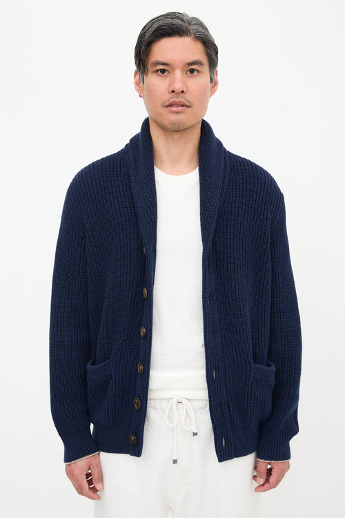 Brunello Cucinelli Rib Knit Cardigan