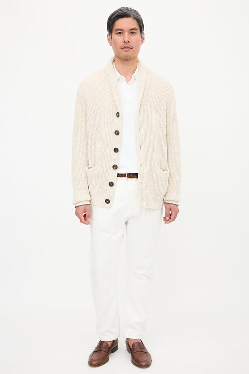 Brunello Cucinelli Rib Knit Cardigan