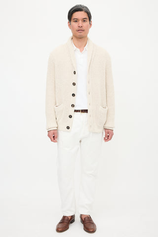 Brunello Cucinelli Rib Knit Cardigan