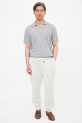Brunello Cucinelli Rib Knit Jogger Pant