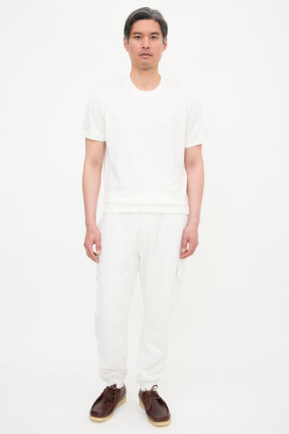 Brunello Cucinelli Ribbed Crew Neck T-Shirt