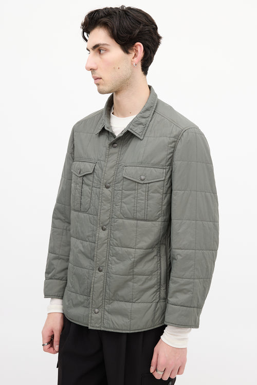 Brunello Cucinelli Sage Green Padded Jacket