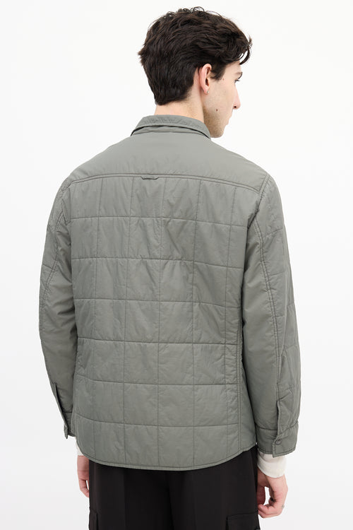 Brunello Cucinelli Sage Green Padded Jacket