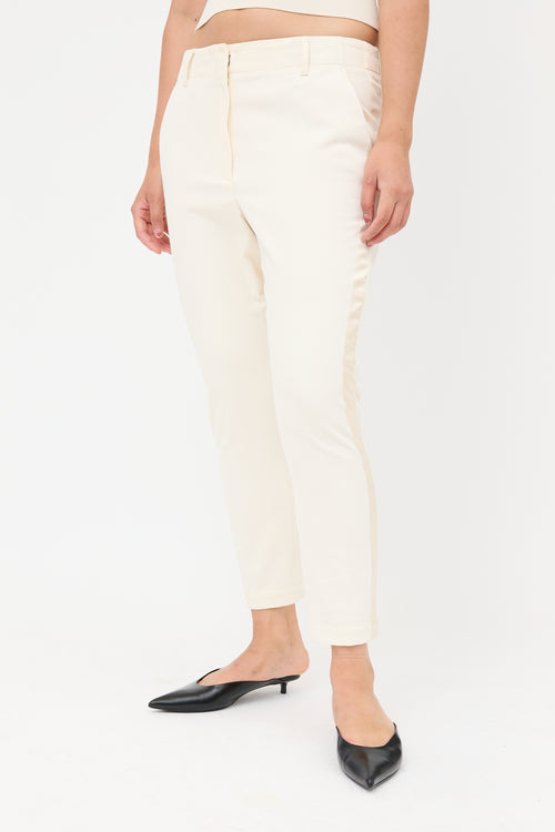 Brunello Cucinelli Satin Stripe Trouser