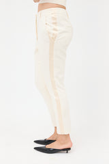 Brunello Cucinelli Satin Stripe Trouser
