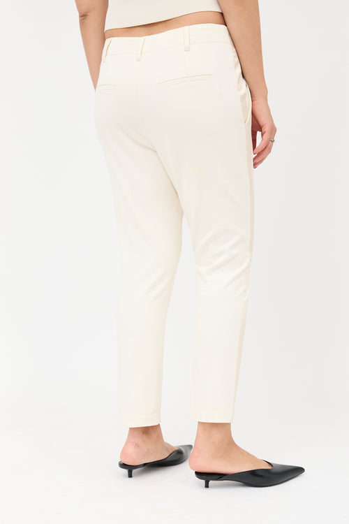 Brunello Cucinelli Satin Stripe Trouser