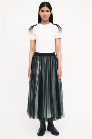 Brunello Cucinelli Sequin Feather T-Shirt