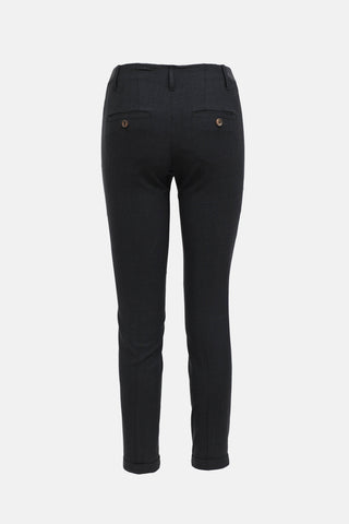 Brunello Cucinelli Wool Cuffed Slim Trouser