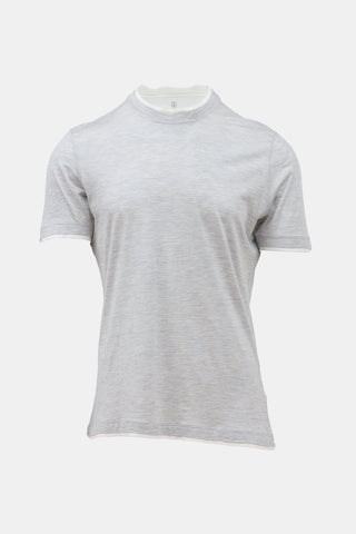 Brunello Cucinelli Slim Fit Layered T-Shirt