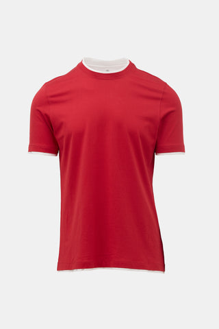 Brunello Cucinelli Slim Fit Layered T-Shirt