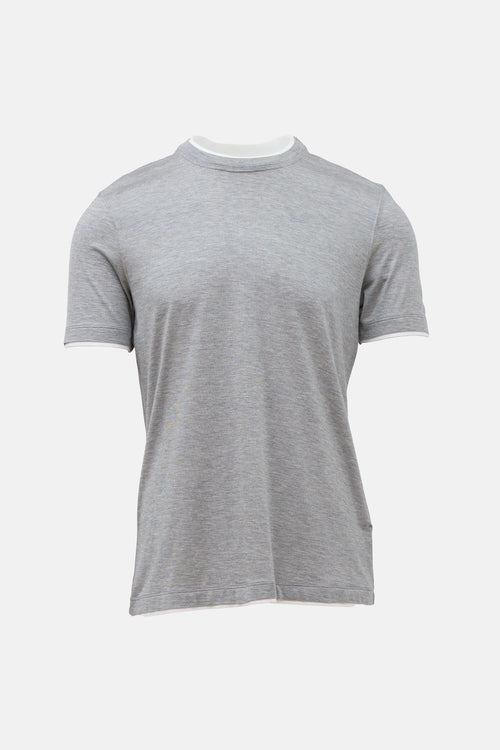 Brunello Cucinelli Slim Fit Layered T-Shirt