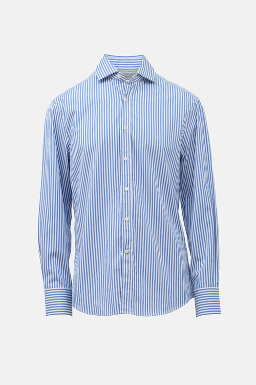 Brunello Cucinelli Stripe Slim Fit Shirt